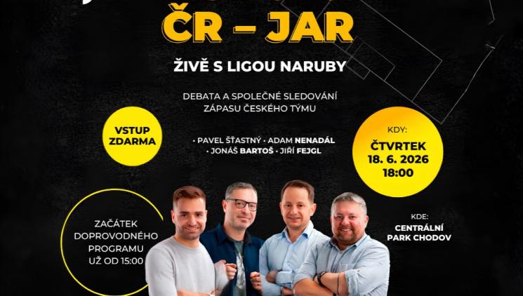 Fotbal pod širým nebem: Sledujte zápas Česko–JAR na MS 2026 společně s Ligou Naruby