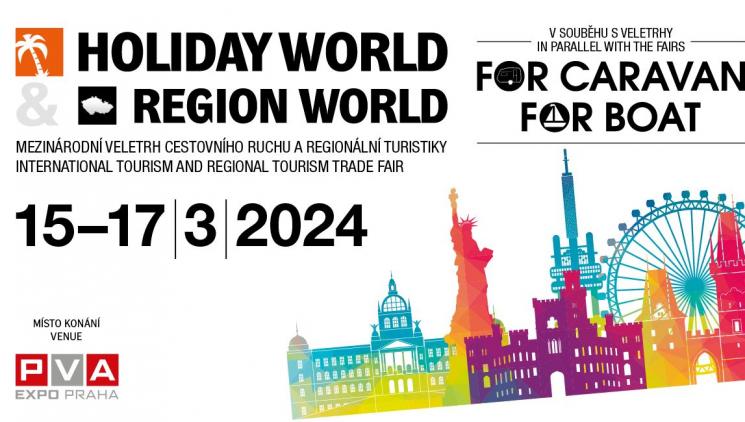 Trendy cestovního ruchu pro rok 2024 uvede veletrh HOLIDAY WORLD & REGION WORLD