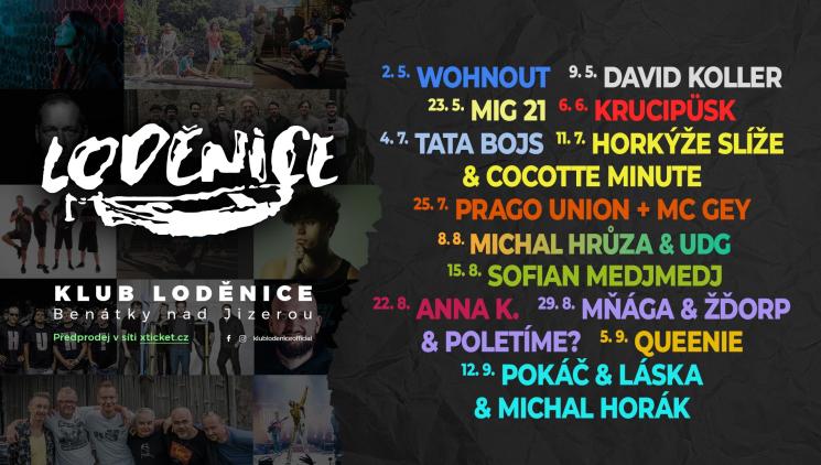 Klub Loděnice 2025 - Benátky nad Jizerou se opět stanou centrem hudebního dění!