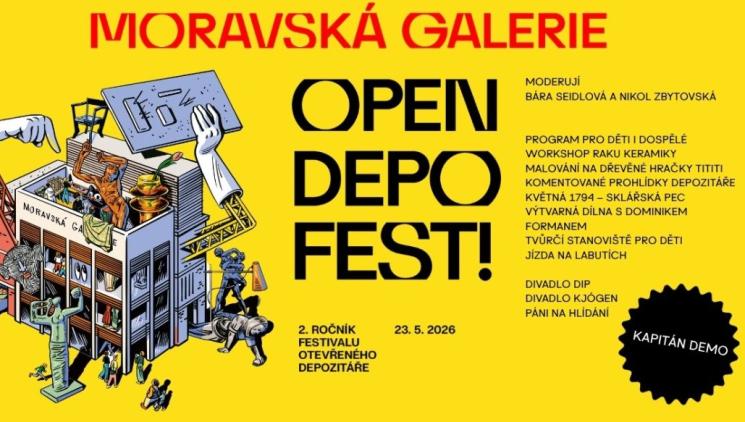 Open Depo Fest 2026: zákulisí moravského umění otevírá brány veřejnosti