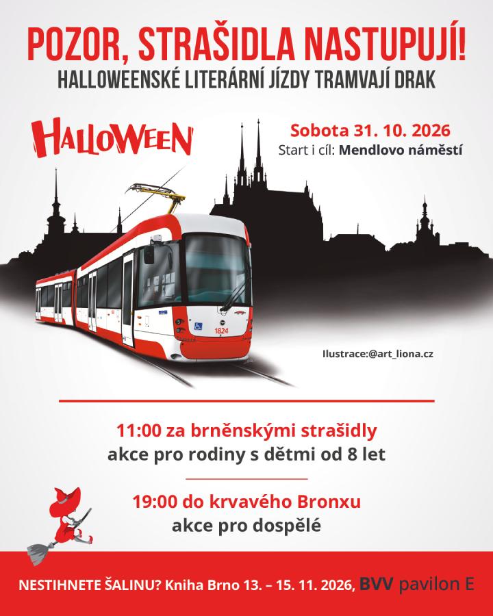 Oficiální pozvánka na večerní literární jízdu do Krvavého Bronxu.